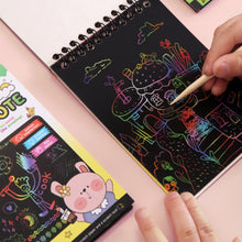 Rainbow scratch paper book