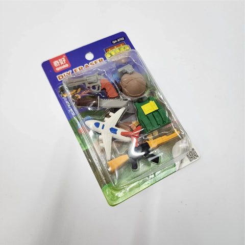 IMPORTED BATTLEFIELD SET OF 7/8 ERASERS