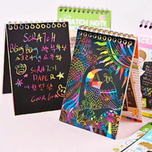 Rainbow scratch paper book
