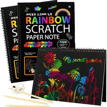 Rainbow scratch paper book