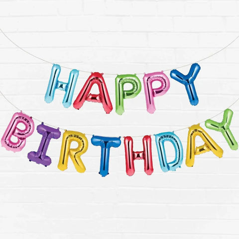 HAPPY BIRTHDAY FOIL BALOON LETTERS